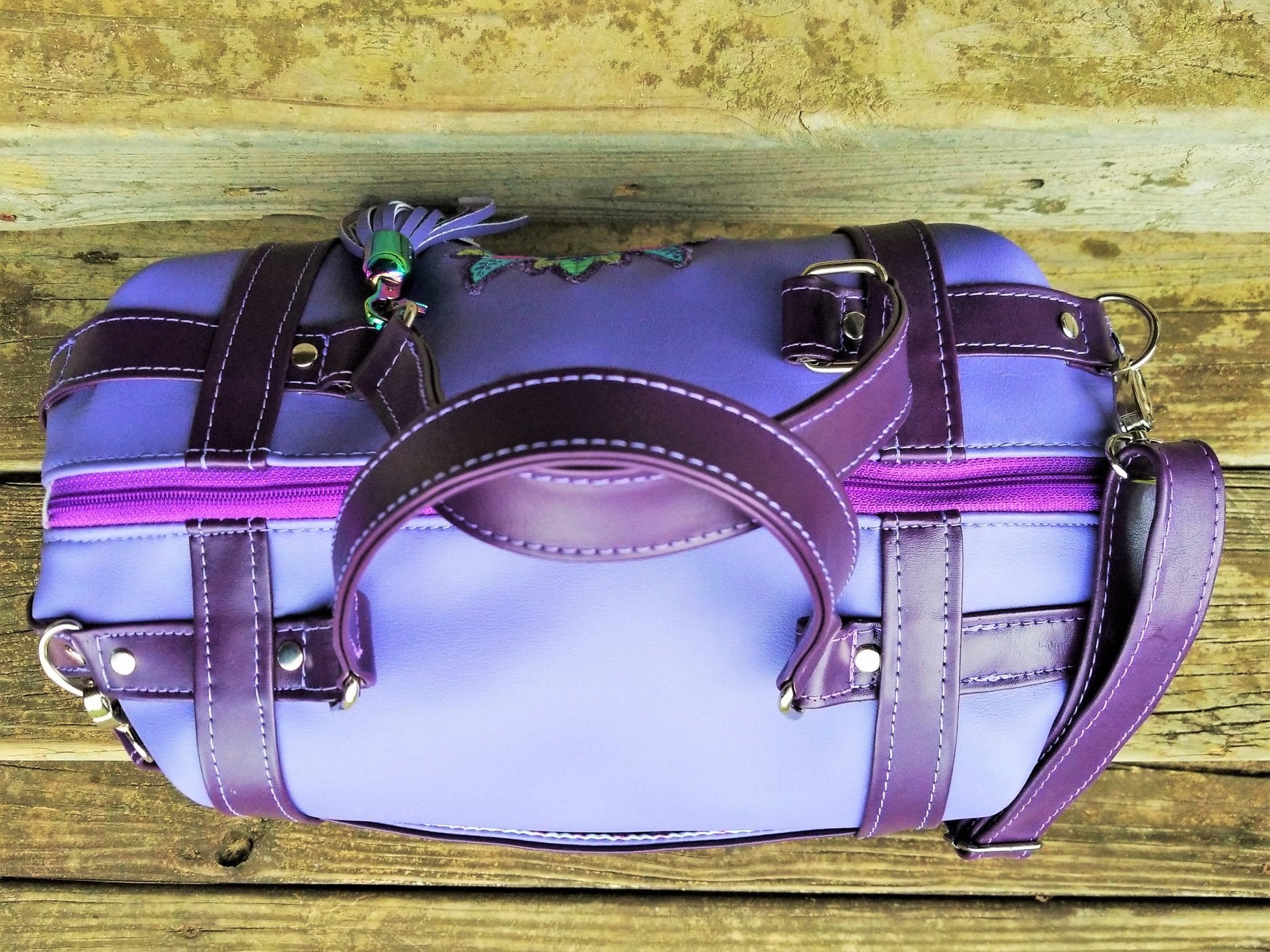  Sierra Zip Top Handbag Sewing Pattern  made by Trish Hanson top view