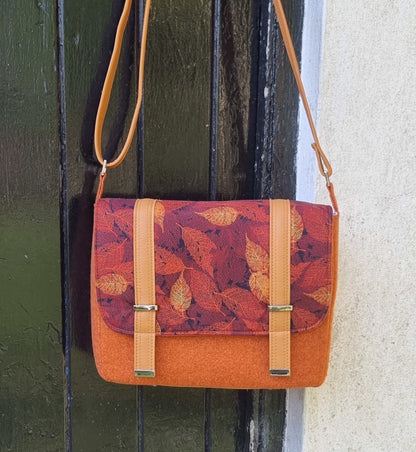 Stanley Satchel PDF Sewing Pattern Front leaf fabric