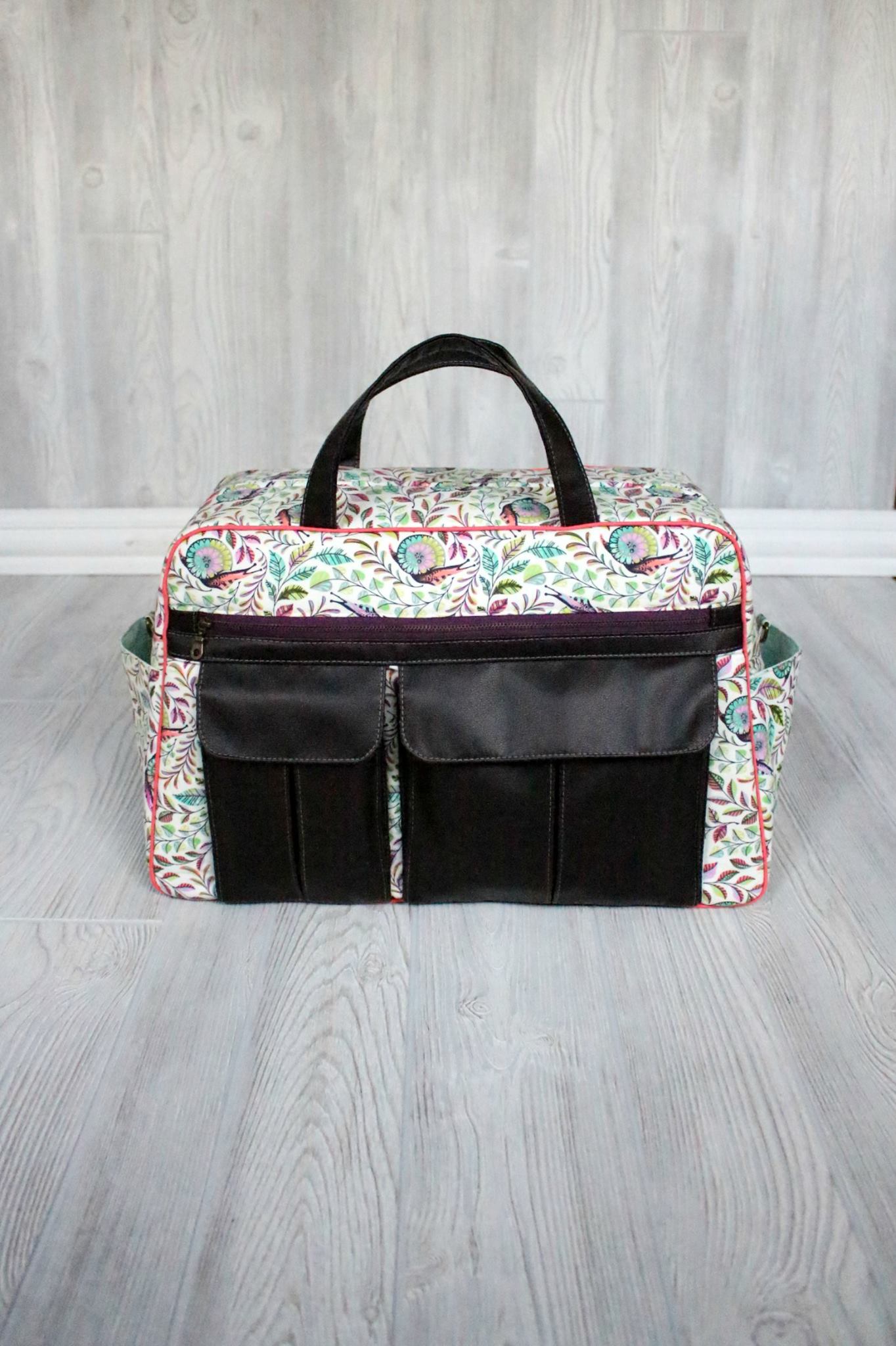 Stella Weekender Bag Sewing Pattern  made by Jennifer Greene full view