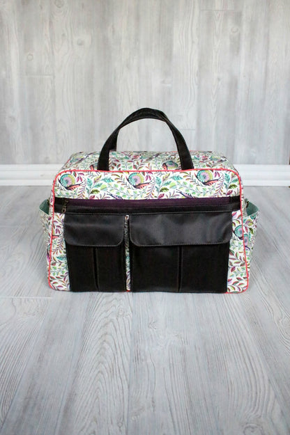 Stella Weekender Bag Sewing Pattern  made by Jennifer Greene full view