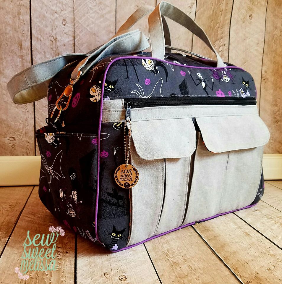 Stella Weekender Bag Sewing Pattern  made by Melissa Magruder