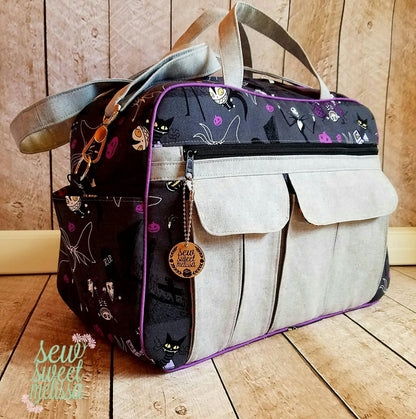 Stella Weekender Bag Sewing Pattern  made by Melissa Magruder