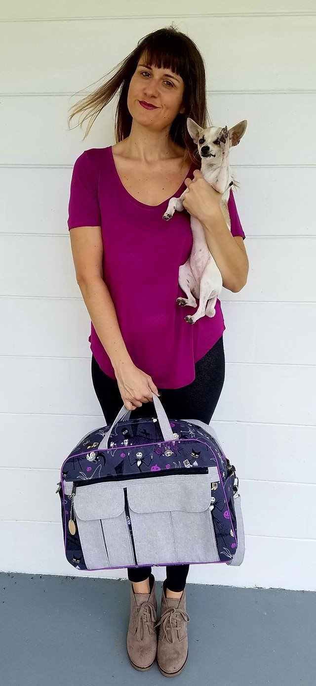 Stella Weekender Bag Sewing Pattern  made by Melissa Magruder & Luna