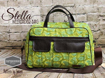 Stella Weekender Bag Sewing Pattern  made by Michelle Wilkinson Tripp