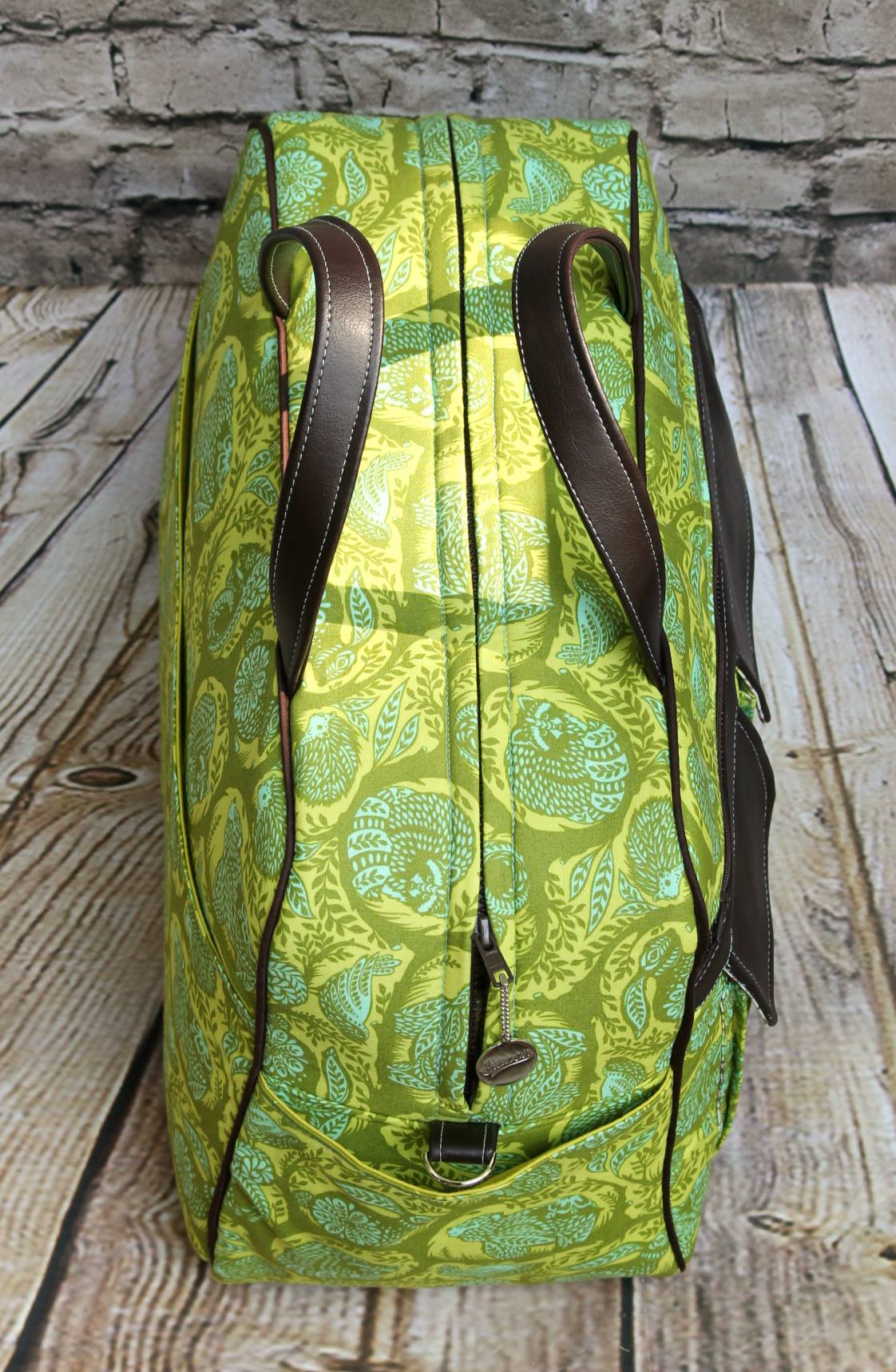 Stella Weekender Bag Sewing Pattern  made by Michelle Wilkinson Tripp side view