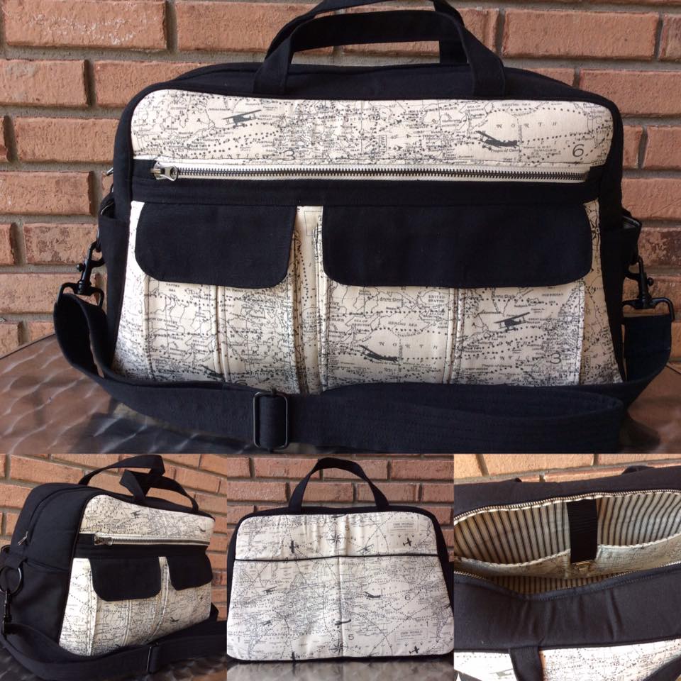 Stella Weekender Bag Sewing Pattern  made by Sandra Butler Sawyer various views