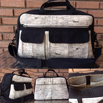 Stella Weekender Bag Sewing Pattern  made by Sandra Butler Sawyer various views