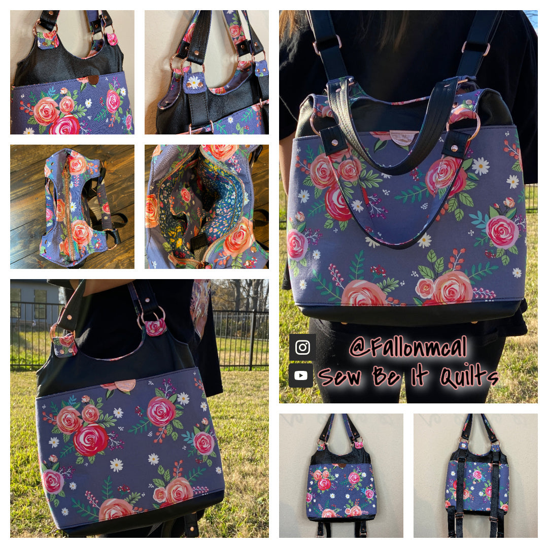 Studio Backpack PDF Sewing Pattern made by Sew Be It Quilts 