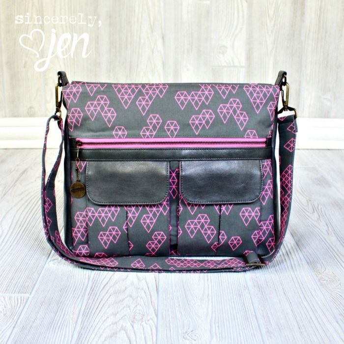 Sydney Crossbody sewing pattern  front view