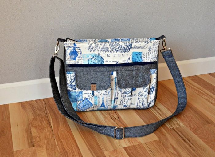 Sydney Crossbody sewing pattern  pocket view