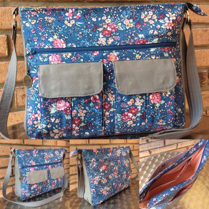 Sydney Crossbody sewing pattern  various view 