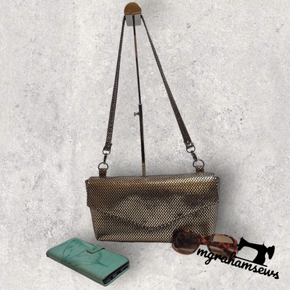 Take Me Out Evening Bag PDF Sewing Pattern  made By Michelle Graham with accessories 
