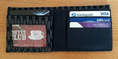 The gentlemans wallet sewing pattern with card slots and cards