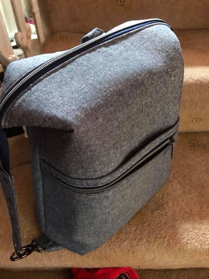 The Dainty Daytripper PDF Sewing Pattern Grey fabric