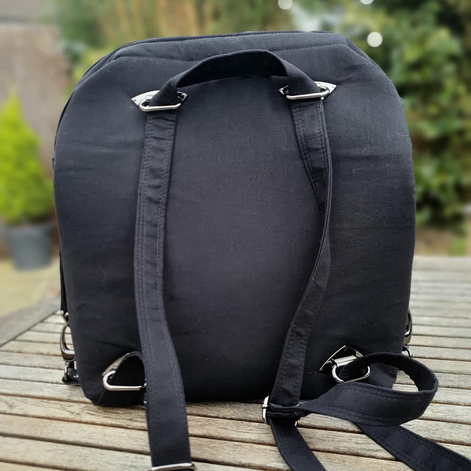 The Dainty Daytripper PDF Sewing Pattern back view with straps 