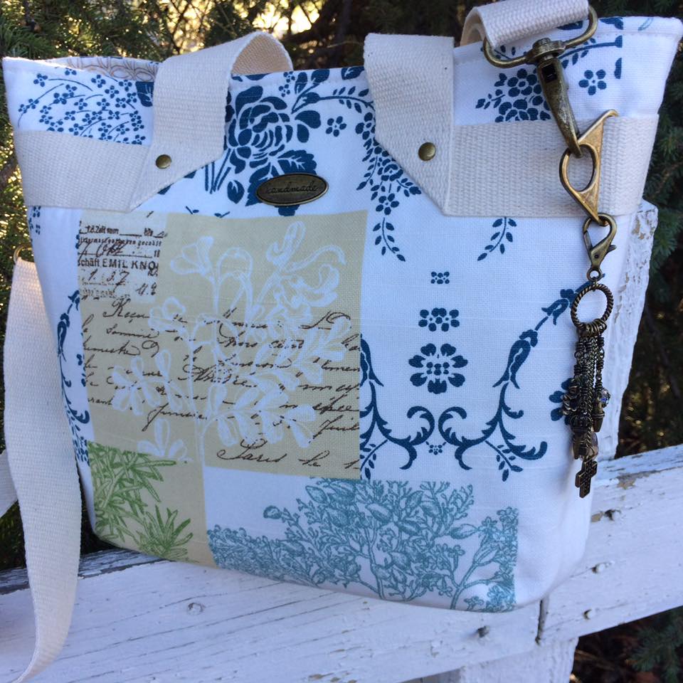 The Fiesta Tote PDF sewing Pattern Quilt style fabric