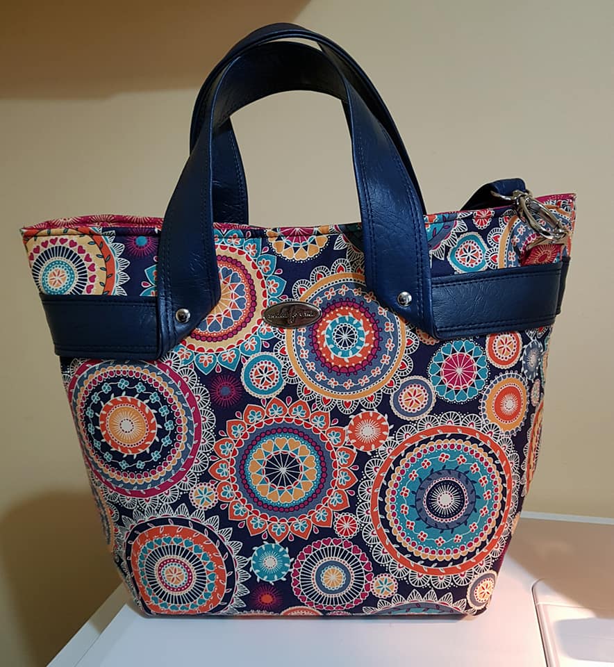 The Fiesta Tote PDF sewing Pattern Indian inspired fabric 