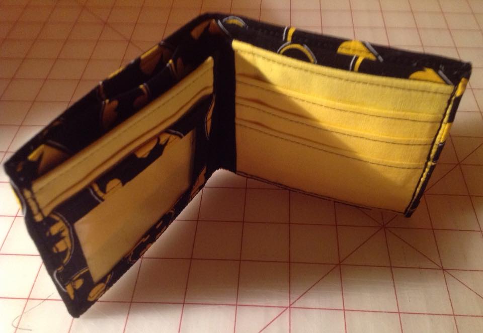 The Gentleman's Wallet sewing pattern by Mrs H interior view