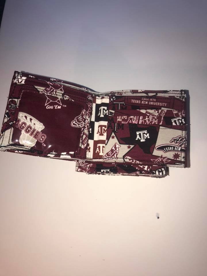 The Gentleman's Wallet sewing pattern by Mrs H Inside view