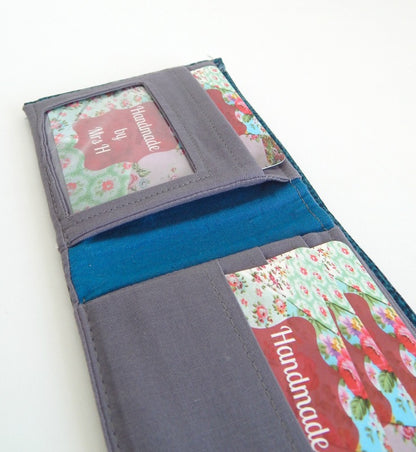 The Gentleman's Wallet sewing pattern by Mrs H: card slots