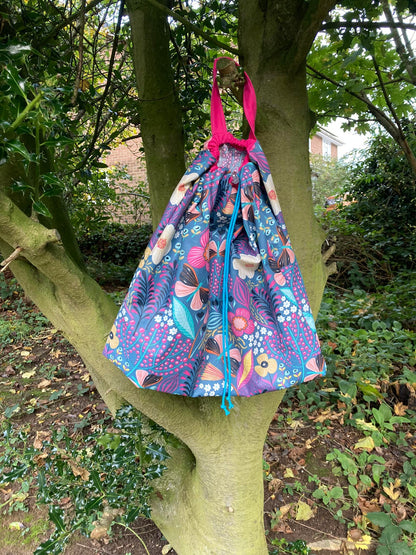 The Handy Sack - Mini Market Makes PDF Sewing Pattern floral fabric