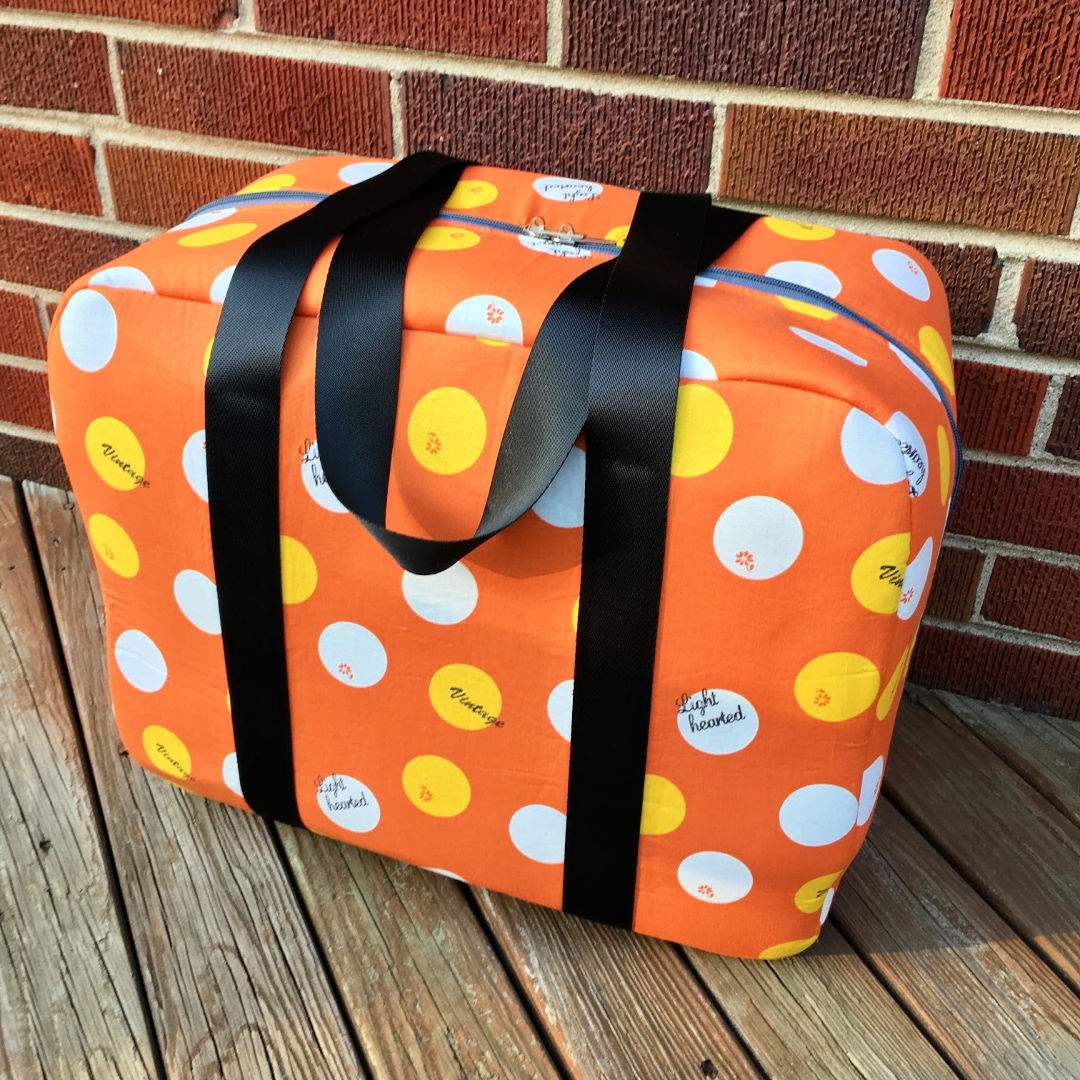 The Machine Bag PDF Sewing Pattern (Spotty fabric)