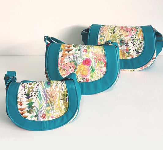 The Sassy Saddlebag PDF Sewing Pattern trio of bags 