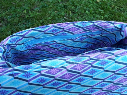 The Sassy Saddlebag PDF Sewing Pattern patterned interior 