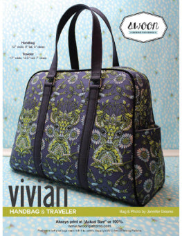 Vivian Handbag & Traveler sewing pattern  front cover page 