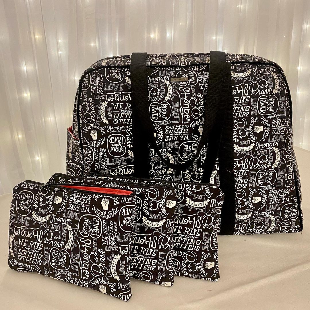 Vivian Handbag & Traveler sewing pattern  made by Naomi Blayney