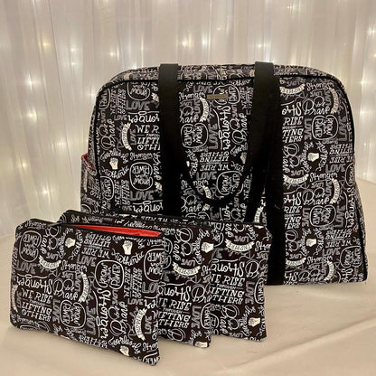 Vivian Handbag & Traveler sewing pattern  made by Naomi Blayney