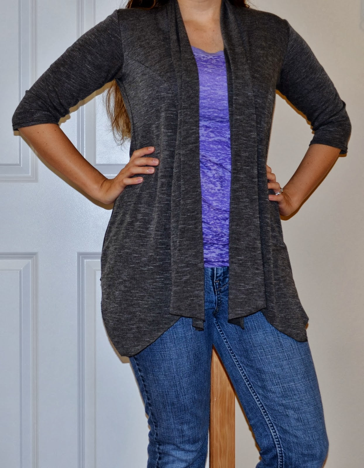 Scarf Neck Cardigan (Women)