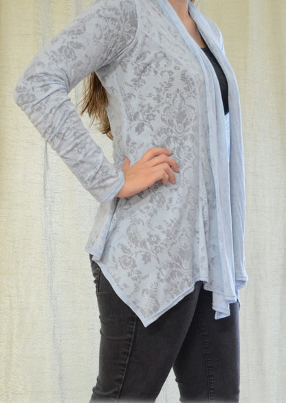 Scarf Neck Cardigan (Girls & Women Combo)