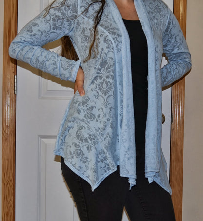 Scarf Neck Cardigan (Girls & Women Combo)