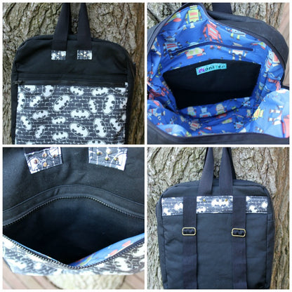 Emma's Bookbag Backpack - The Bookbag Backpack sewing pattern by Mrs H