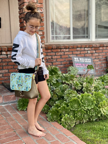 The Interchange Crossbody Backpack, made by Katie Mehta