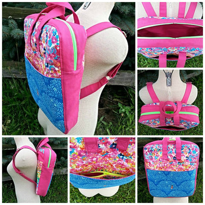 Leslie's Bookbag Backpack - The Bookbag Backpack sewing pattern by Mrs H