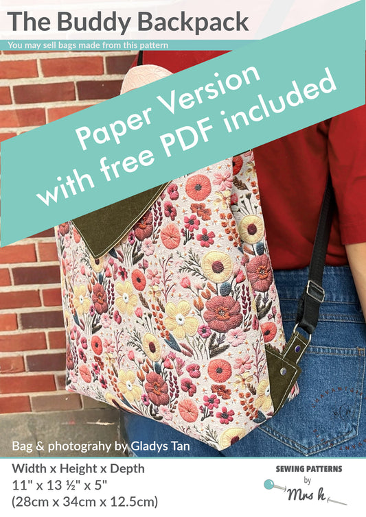 Buddy Backpack Paper Pattern