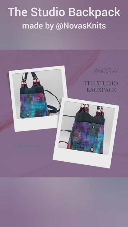 Studio Backpack PDF Sewing Pattern Nova Knits Video tutorial 