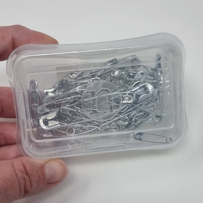 Box of 100 assorted sizes safety pins