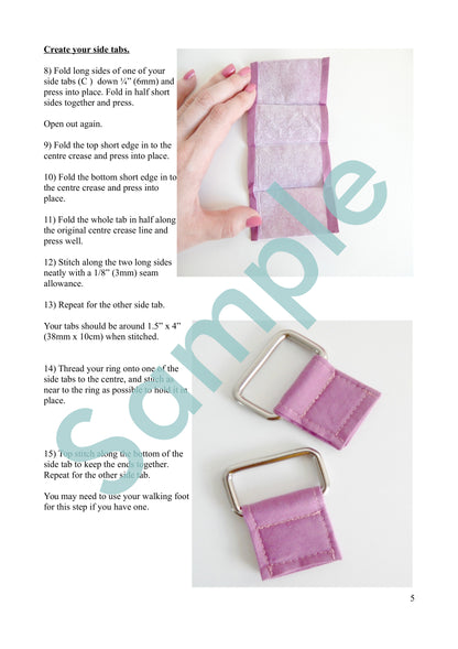 Sling Bag Sample Page - The Sling Bag free sewing pattern by Mrs H