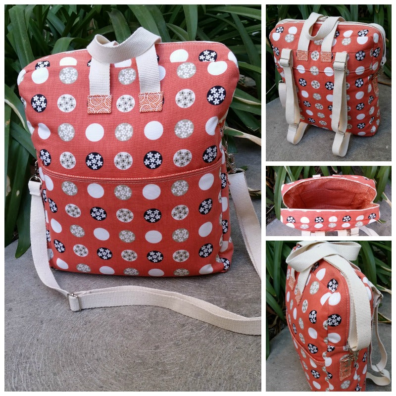 Susan's Bookbag Backpack - The Bookbag Backpack sewing pattern by Mrs H