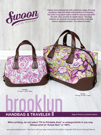 Brooklyn Handbag & Traveler Sewing Pattern